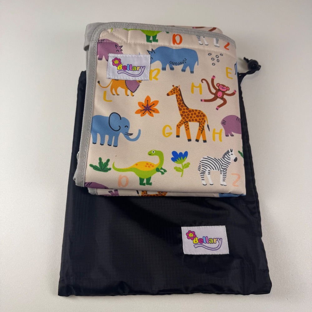 Bellary Safari Animals Travel Changing Pad Station Foldable Mat Wipeable